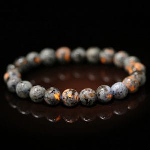 Natural stone geometric bead bracelet 8mm gradient color elastic handmade bead bracelet
